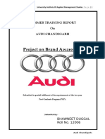 MBA Project Report On Audi Market