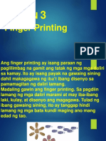3rd ARTS Finger Printing