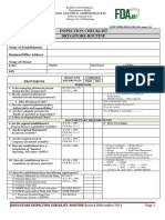 Philippine Drugstore Inspection Checklist