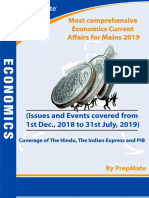 Most Comprehensive Economics Current Affairs For Mains 2019 by Prepmate