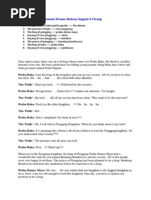 Naskah Drama Roro Jongrang Pdf Traditional Stories Java