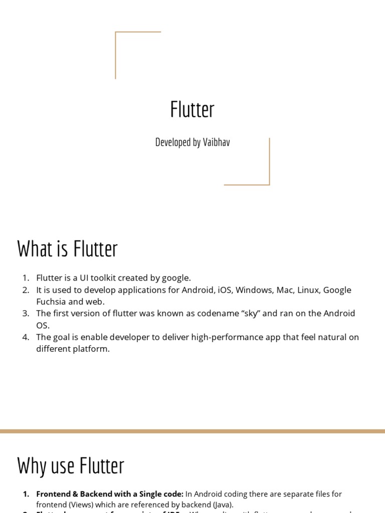Introduction to Flutter UI Toolkit | PDF | Computers