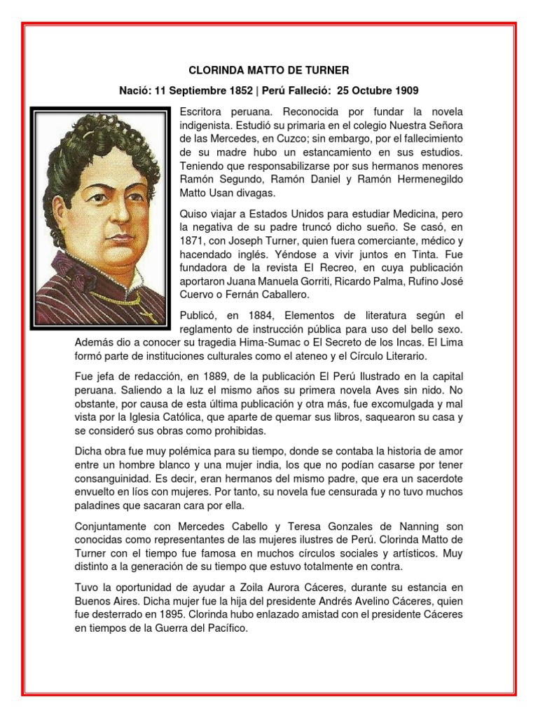 Clorinda Matto De Turner Pdf