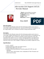 AHA ACLS Provider Manual $45