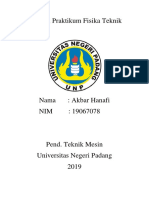 Laporan Praktikum Fisika Teknik