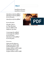 Filhaal Lyrics PDF