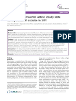 Assessment of Maximal Lactate Steady State