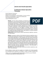 David Hume y La Distinción Entre Filosofía Especulativa y Experimental - Dianoia 2018 PDF