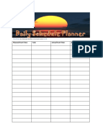 daily schedule planner