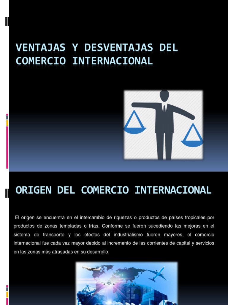 Ventajas y Desventajas Del Comercio Internacional | PDF