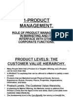 1-Product Management.: Role of Product Management in Marketing and Its Interface With Other Corporate Functions