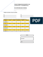 Formulario Disponibilidad Horaria