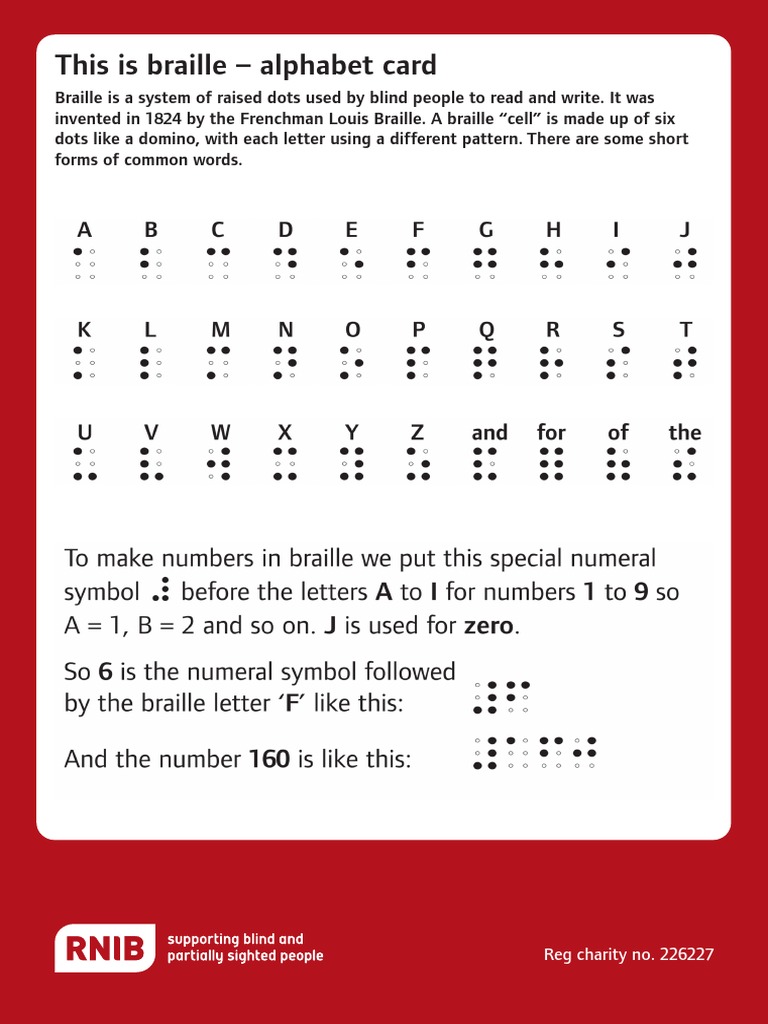 Ks1 Braille Alphabet PDF