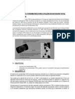 Cómo utilizar coordenadas UTM y parámetros en estación total