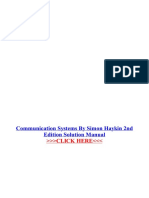 Communication Systems by Simon Haykin 2nd Edition Solution Manual Signals and Systems Simon Haykin 2nd Edition Signals and Communication Systems 4th