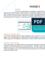 On-Page SEO Template - HubSpot