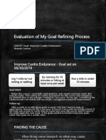 Evaluation of My Goal Refining Process