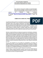 Actividad Cambios en El Mundo Del Trabajo