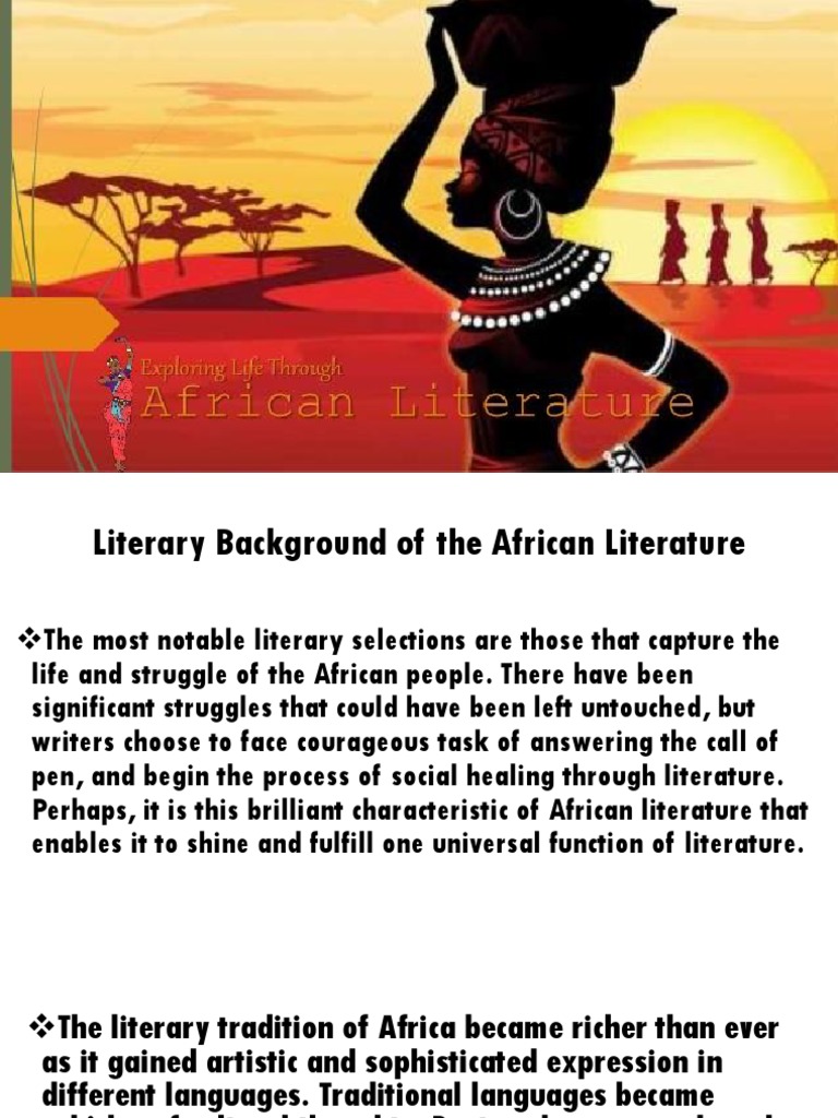research topics in african literature