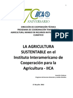 La Agricultura Sustentable en El IICA_2012