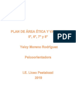Plan de Área Ética y Valores 5,6,7