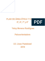 Plan de área de grados 5to a 8vo de la IE Pestalozzi