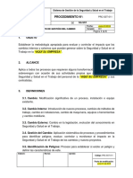 Procedimiento de Gestión Del Cambio