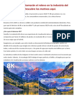 Los Televisores 8K Tomarán El Relevo en La Industria Del Entretenimiento PDF