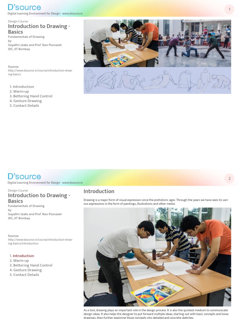 Introduction Drawing Basics PDF Drawing Design