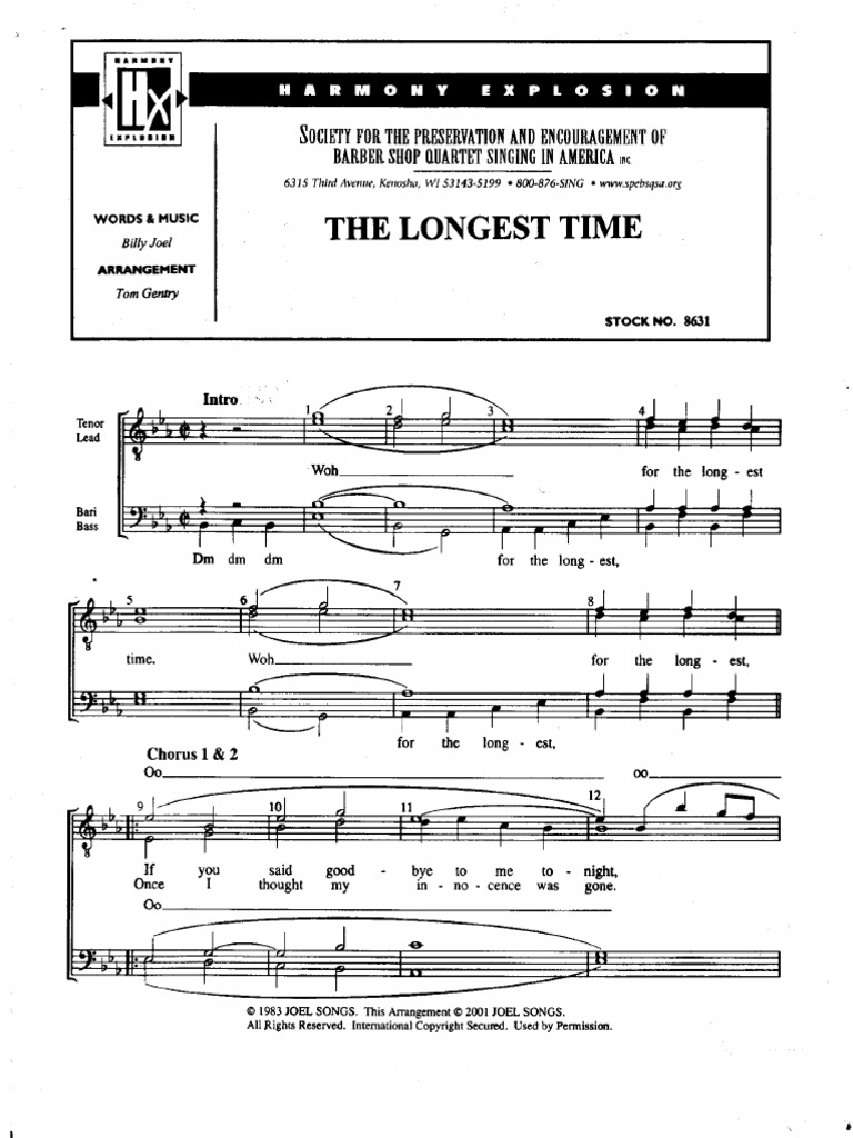 The Longest Time PDF