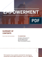 E1101 Topic 8 Empowerment