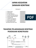 Tahapan Pelaksanaan Kontrak