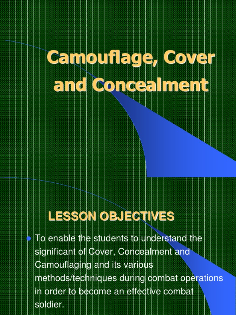 Definition Of Cover And Concealment – TIWFJ