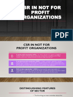 CSR in Not For Profit Organizations 1
