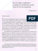 De La Doxa Al Saber Academico Saur Daniel PDF