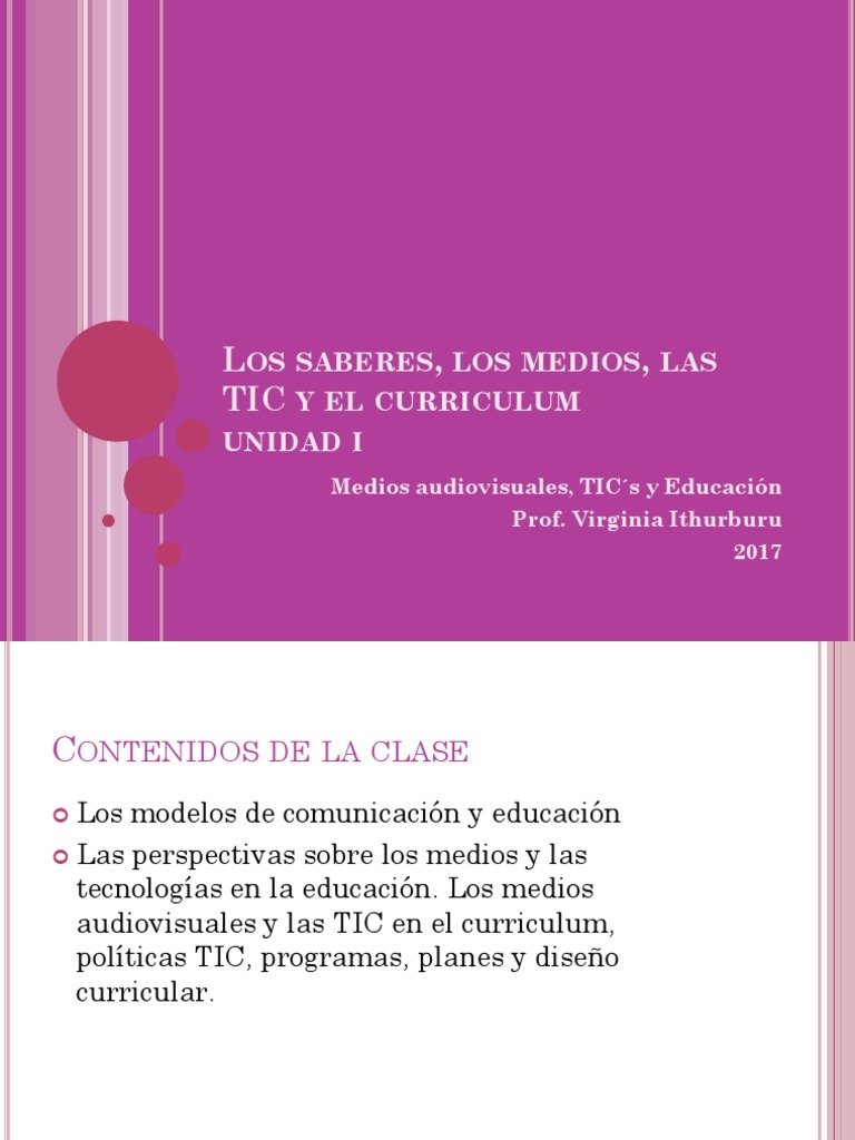 TIC y Medios en el Currículum Educativo | PDF | Plan de estudios ...