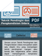 Teknik Pendingin Dan Pengkondisian Udara