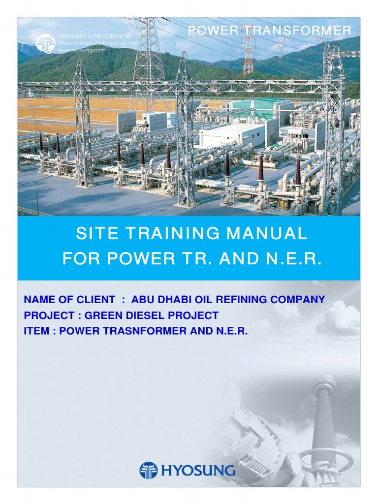 Power Transformer Training Manual | PDF | Transformer | Insulator ...