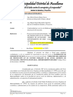 Informe #0401 2019 Conformidad de Expediente Tecnico PI MURO DE CONTENCION LA CANDELARIA