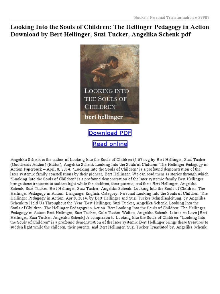 Hellinger Pedagogy: Children’s Insights | PDF