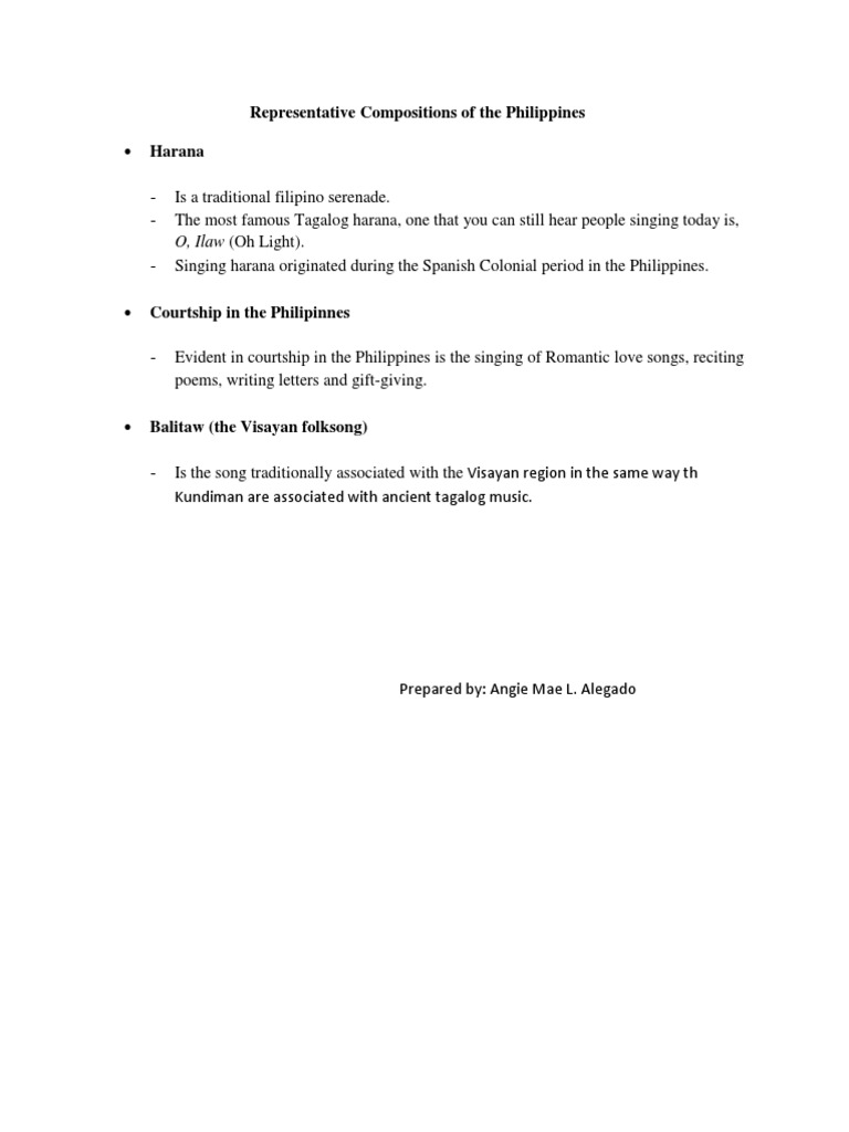 Filipino Musical Traditions Explained | PDF