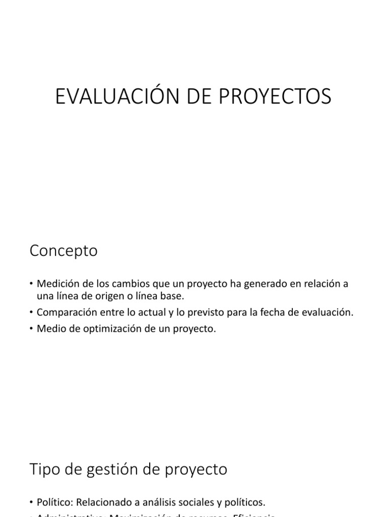 Evaluación Efectiva de Proyectos | PDF | Crecimiento personal y profesional