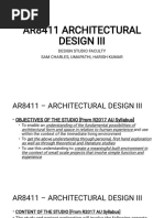 Ar8411 Architectural Design III