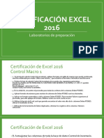 Certificación Excel 2016