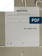 Documentos secretos del Ministerio del Interior (1982). Colección N°1