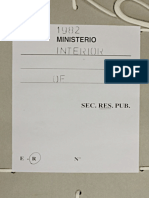 Documentos Secretos Del Ministerio Del Interior (1982) - Colección N°2