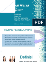 TIM TEACHING KEL.6 AGENDA KERJA PIMPINAN Fix Fix