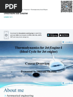 Overview of unacademy thermo of jet engine