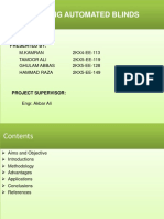 Light Sensing Automated Blinds With Light Control