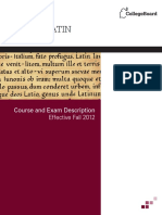 Ap Latin Course and Exam Description PDF